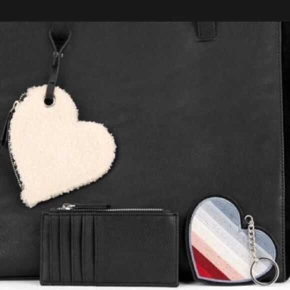 Ellen Degeneres Purse  Black Faux Leather Oversized Purse - Picture 3 of 7